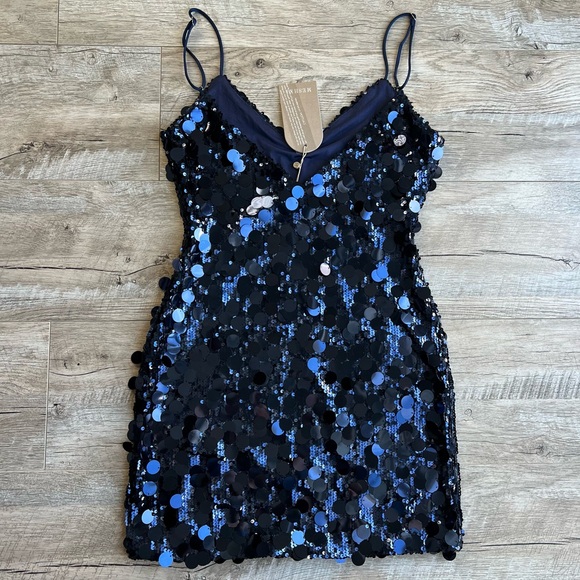 NWT Meshki Romilly Sequin Mini Party Dress - Picture 5 of 11